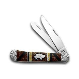 CASE XX Yellowhorse Buffalo Chief Trapper 1/1 Pocket knife Knives : Folding Camping Knives : Sports & Outdoors