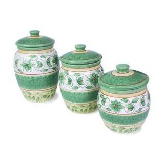 Pfaltzgraff French Quarter 3 Piece Sealed Canister Set: Kitchen Storage And Organization Product Sets: Kitchen & Dining