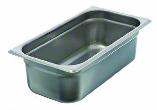 Update International SPH 334 Stainless Steel One Third Anti Jam Steam Table Pan, 4 Inch: Kitchen & Dining