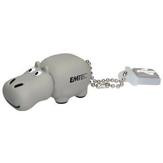 EMTEC M324 Animal Series 4 GB USB 2.0 Flash Drive, Hippo (EKMMD4GM324): Computers & Accessories