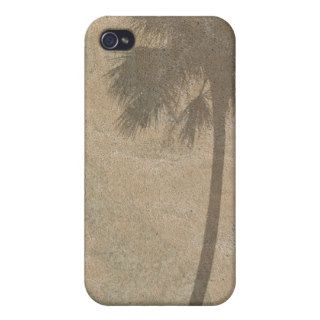 Palm Tree Shadow on Beach Sand Background Palms Cases For iPhone 4