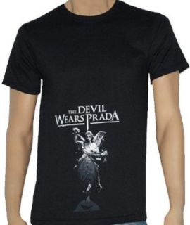 THE DEVIL WEARS PRADA   Angel   Black T shirt: Clothing