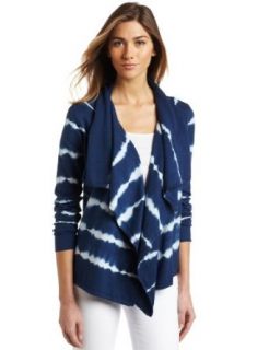 Calvin Klein Jeans Women's Tie Dye Open Cardigan Sweater, Cool Navy, Small/Medium at  Womens Clothing store