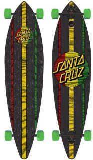 Santa Cruz Mahaka Rasta Pintail Cruzer Freeride Longboard Deck Complete 43.5" : Skateboard Decks : Sports & Outdoors
