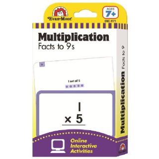 Flashcards: Multiplication Facts to 9s (Flashcards: Math) (9781609639495): Evan Moor: Books
