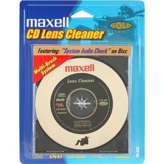 Maxell CD345 CD Laser Lens Cleaner (Gold) (Discontinued by Manufacturer): Electronics