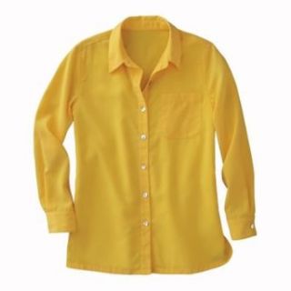 Full Length Microfiber Big Shirt Yellow Small Petite