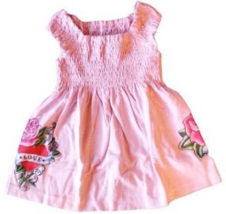 Flowers by Zoe Light Pink Dress with "Tattoo" Design Size 24M  Infant And Toddler Dresses  Clothing