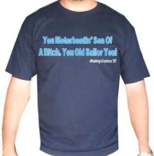 Wedding Crashers "Motorboatin" Mens Funny Movie Line T Shirt: Clothing