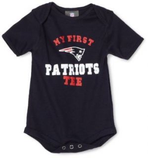 NFL Infant/Toddler Boys' New England Patriots "My First Tee" Onesie (Blue, 24 Months) : Sports Fan T Shirts : Clothing