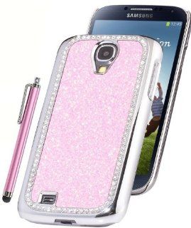 HaniCase (TM) Pink Bling Glitter Diamond Case Cover For Samsung Galaxy S4 IV i9500 with Hanicase Design Stylus Pen: Cell Phones & Accessories