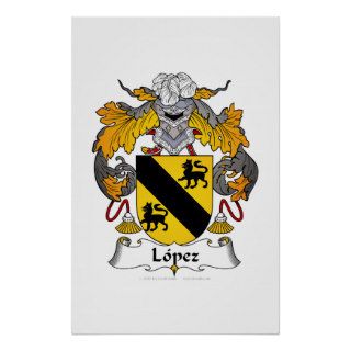 Lopez Family Crest Print