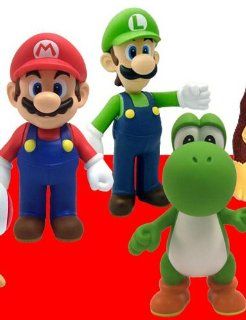Super Mario 5" Vinyl Figure Set Of 3: Toys & Games