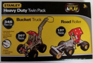 Stanley Construct & Play Heavy Duty Twin Pack 346 Piece Set: Toys & Games