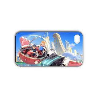 Meet The Robinsons Cute Cartoon Fashion Hard Plastic Back Cover Case for iPhone 4/Black: Cell Phones & Accessories