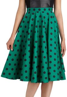 Dance and Swing Skirt in Emerald  Mod Retro Vintage Skirts