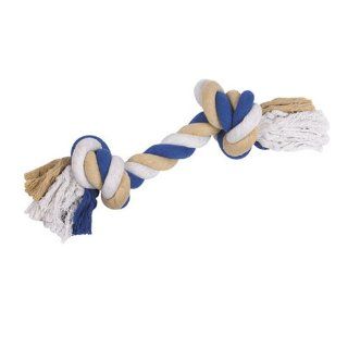 Grriggles 16 Inch Cotton Big Dog Rope Bone Chew Toy, Blue : Pet Toy Ropes : Pet Supplies