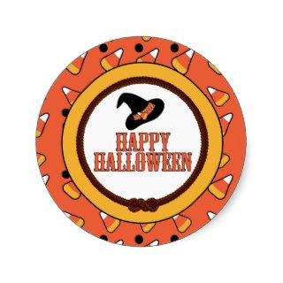 Candy Corn Halloween Sticker