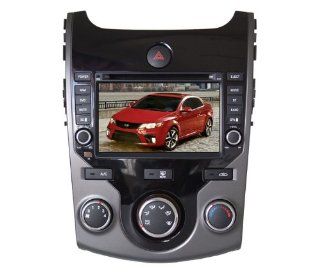 Eagle for 2010 2012 KIA Forte Car GPS Navigation DVD Player Audio Video System with Radio (AM/FM), Bluetooth Hands Free, USB, AUX Input, (free Map), Plug & Play Installation  In Dash Vehicle Gps Units 