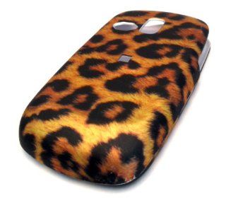 Samsung R355c Gold Leopard Print Rubberized Design Hard Case Cover Skin Protector NET 10 Straight Talk: Cell Phones & Accessories