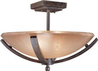 Minka Lavery 1184 357 2 Light Semi Flush Ceiling Fixture from the Raiden Collection, Iron Oxide   Close To Ceiling Light Fixtures  