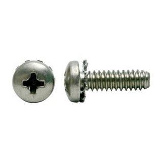 DrillSpot #4 40 x 5/16" Phillips Pan Head Square Conical Washer SEMS Screw, Zinc, Pack of 10000: Home Improvement