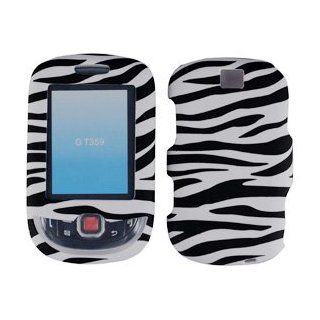 For T Mobil Samsung T359 Smiley Accessory   White Black Zebra Designer Hard Case Cover Cell Phones & Accessories