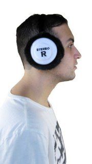 Headphone Ear Muffs Fuzzy Head Phone Stereo Disc Jockey: Toys & Games