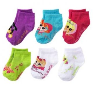 Lalaloopsy 6 pack Low Cut Socks   Toddler Girl's (2T 4T): Clothing