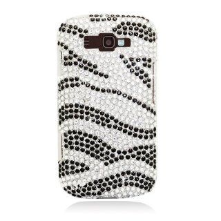 Eagle Cell PDSAMI667F370 RingBling Brilliant Diamond Case for Samsung Focus 2 i667   Retail Packaging   Black/Siver Zebra: Cell Phones & Accessories