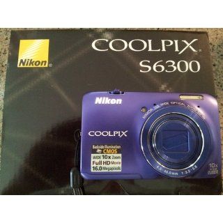 Nikon COOLPIX S6300 16 MP Digital Camera with 10x Zoom NIKKOR Glass Lens and Full HD 1080p Video (Black) : Point And Shoot Digital Cameras : Camera & Photo