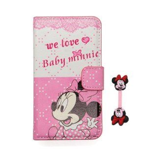 Euclid+   Light Pink Minnie Mouse Style Leather Case Cover for Samsung Galaxy Grand DUOS I9082 with Minnie Mouse Style Cable Tie: Cell Phones & Accessories