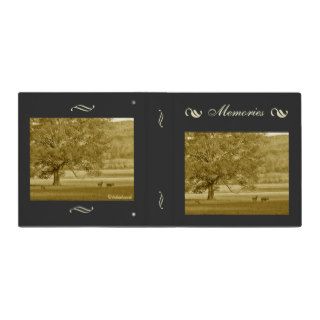 Vintage Sepia Oak Tree Binder