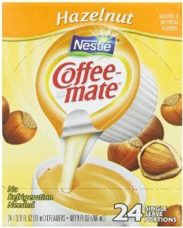 Coffee mate Coffee Creamer, Hazelnut Liquid Singles, 0.375 Ounce (Pack of 96) : Refrigerated Coffee Creamers : Grocery & Gourmet Food