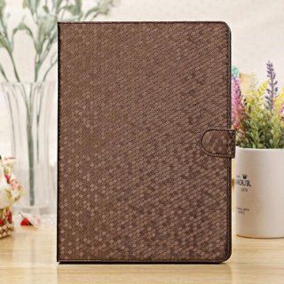 New Dimond Pattern PU Leather Case Cover with Stand for iPad Air/iPad 5 (Coffee): Cell Phones & Accessories