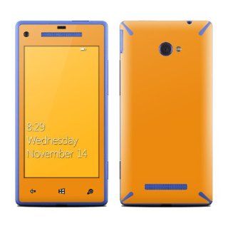 Solid State Orange Design Protective Decal Skin Sticker (Matte Satin Coating) for HTC Windows 8X Cell Phone Cell Phones & Accessories