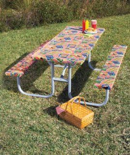 3 piece Picnic Table Cloth and Bench Covers : Patio Table Covers : Patio, Lawn & Garden
