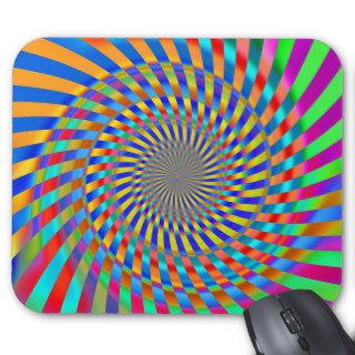 Psychedelic Spiral Pattern Mousepad