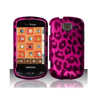Pink Leopard Hard Cover Case for Samsung Brightside SCH U380 Cell Phones & Accessories