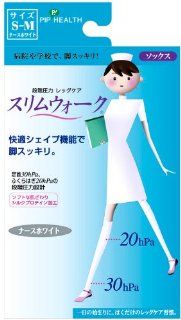 Slimwalk Socks   Improving Blood Circulation  Nurse White (Japan Import) (S M) Health & Personal Care