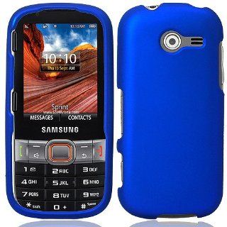 Blue Hard Cover Case for Samsung Array Montage SPH M390 Cell Phones & Accessories