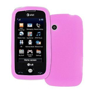 Purple Soft Silicone Gel Skin Case Cover for LG Prime GS390: Cell Phones & Accessories