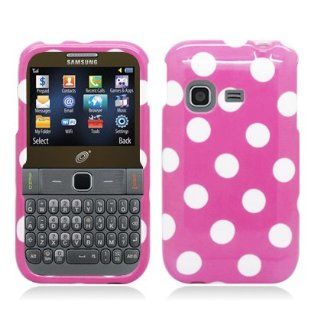 [Buy World, Inc] for Samsung S390g (Tracfone/straight Talk/net10) Polka Dots Image, Light Pink+white Cell Phones & Accessories