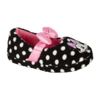 Disney Minnie Mouse Polka Dot Pink Bow Toddler Girls Slippers Size 11/12. Mickey Mouse Clubhouse. Shoes
