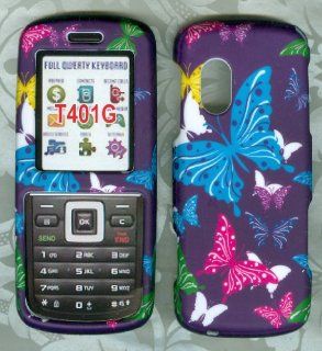Purple Plaid Samsung T401G Straight Talk Phone Hard case: Cell Phones & Accessories