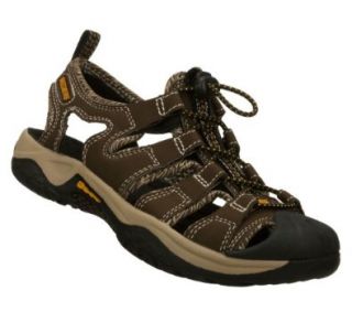 Skechers Journeyman Migrate Boys Sandals Chocolate/Taupe 12 Little Kid: Shoes