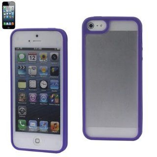 Reiko PP iPhone5PP Premium Durable TPU Case for iPhone 5   1 Pack   Retail Packaging   Purple Cell Phones & Accessories