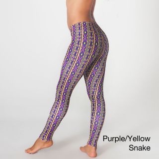 American Apparel American Apparel Womens Printed Nylon Legging Purple Size S (4 : 6)