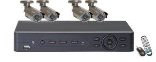 Q See QT454 403 5 4 Channel Full D1 Real Time DVR System, Mac OS 10.6 Compatible with 4 CCD 420 TV Line Cameras : Complete Surveillance Systems : Camera & Photo