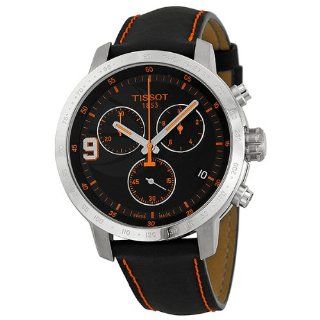 Tissot T Sport Tony Parker Limited Black Dial Black Leather Mens Watch T0554171605701: Tissot: Watches